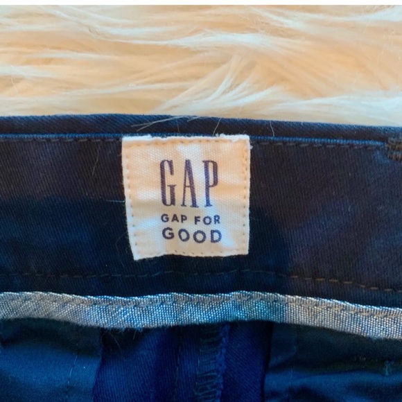 NWT GAP Mens Navy Flat Front Straight Leg Pants - Picture 5 of 5
